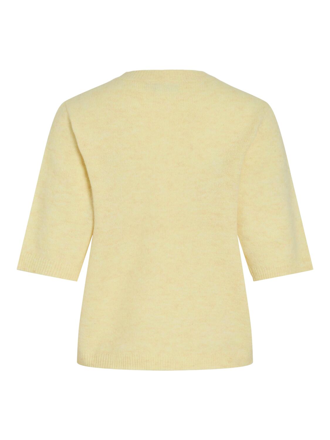 Viliga kortærmet cardigan - Pastel Yellow